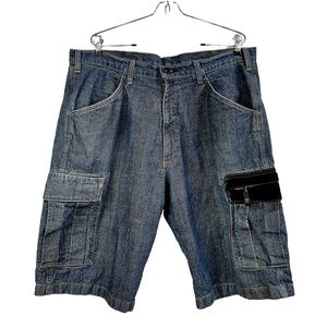 Vintage Ralph Lauren Polo Jeans Co Sz 40 Military Surplus Denim Cargo Shorts